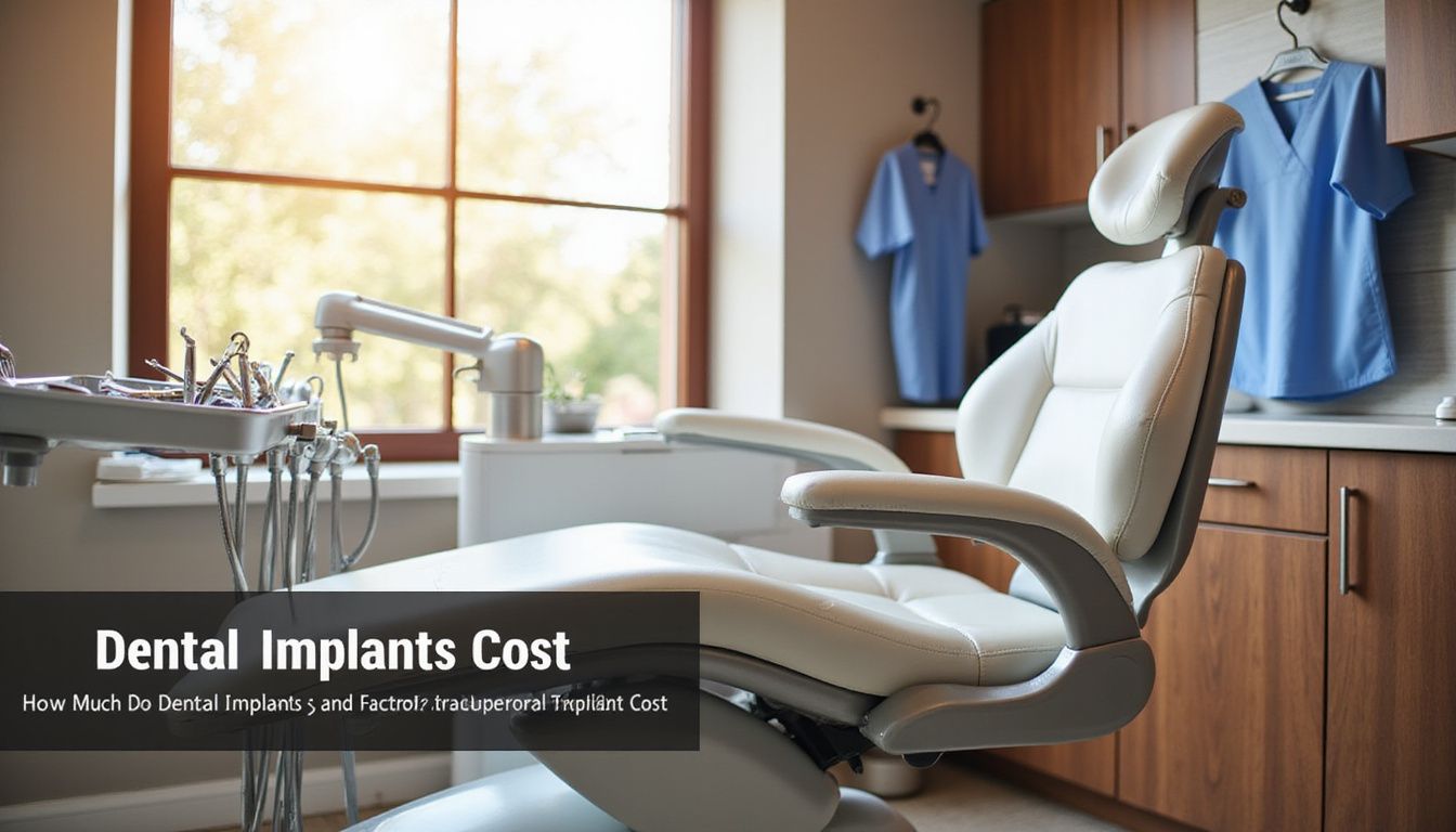Modern dental office featuring a sleek chair and organized instruments.